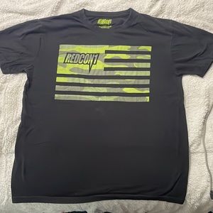 REDCON1: Tshirt: Black w/ camo flag: Large
